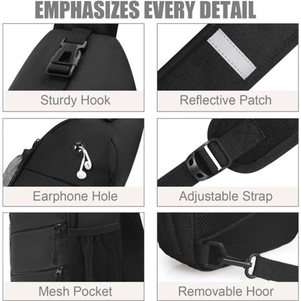 Crossbody Bags for Women Men Trendy Sling Bag Bakpack Casual Chest Bag